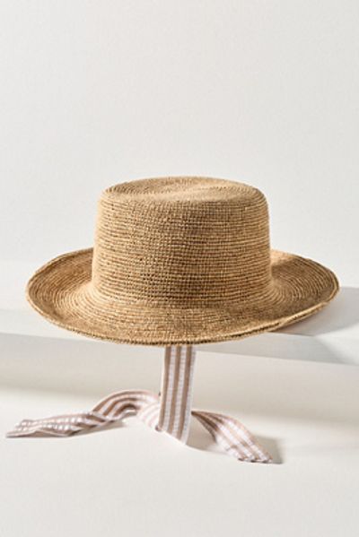 Wyeth Crochet Raffia Bucket Hat