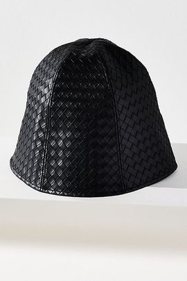 Wyeth Woven Leather Cloche