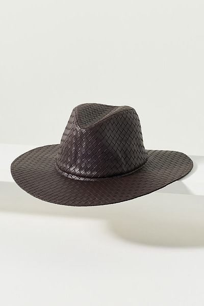 Wyeth Woven Leather Rancher Hat