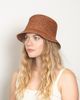 Wyeth Wyeth Aden Raffia Bucket Hat in Chocolate, Women's at Urban Outfitters - 3