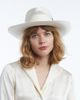 Wyeth Wyeth Avita Feather Trim Straw Cowboy Hat in Ivory, Women's at Urban Outfitters - 4
