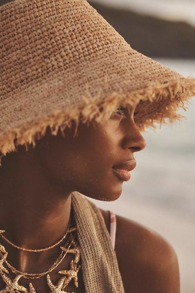 Wyeth Wyeth Bora Bora Raffia Bucket Hat in Natural, Women's at Urban Outfitters