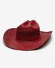 Wyeth Wyeth Brodie Raffia Cowboy Hat in Wine, Women's at Urban Outfitters - 1
