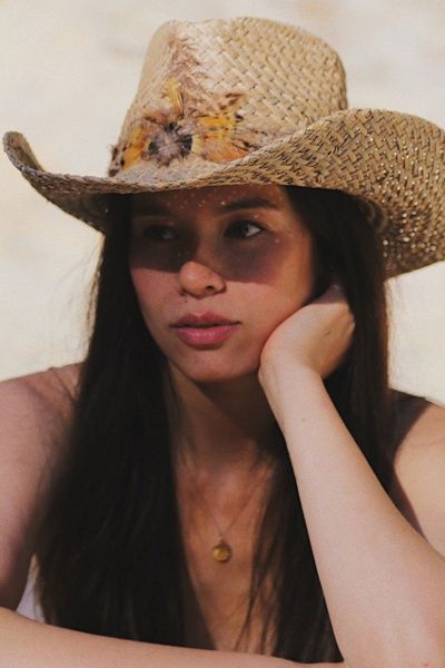 Wyeth Wyeth Charlie Feather Cowboy Hat in Natural, Women's at Urban Outfitters