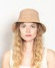 Wyeth Wyeth Lolo Raffia Straw Bucket Hat in Camel Mauve, Women's at Urban Outfitters - 4