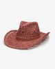 Wyeth Wyeth Rocky Raffia Straw Cowboy Hat in Wine, Women's at Urban Outfitters - 1