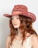 Wyeth Wyeth Rocky Raffia Straw Cowboy Hat in Wine, Women's at Urban Outfitters - 2