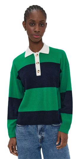 XIRENA XIRENA Braxton Sweater Navy Stripe