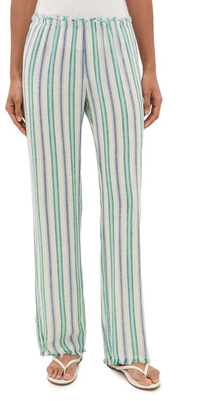 XIRENA XIRENA Joseph Pants Blue Moss Stripe