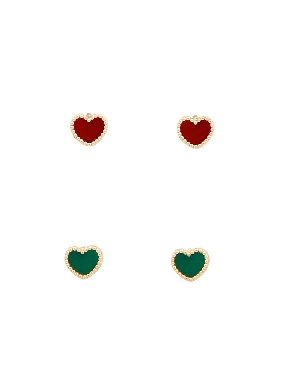 XPIER 14K Gold Color Heart Earring_2 Colors