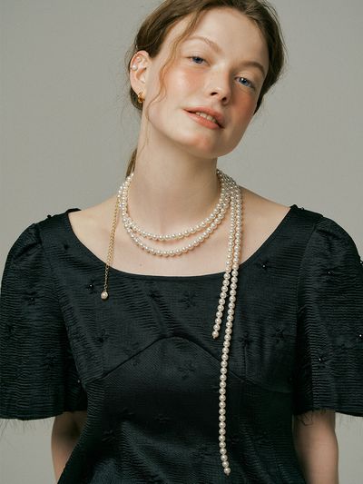 XPIER 20s Flapper Pearl Necklace