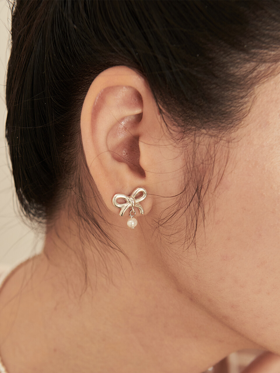 XPIER Daily Ribbon Silver925 Earrings