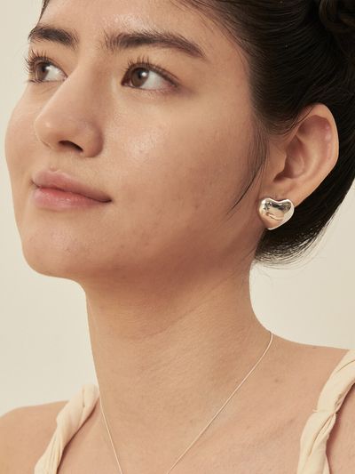 XPIER Fatty Heart Silver925 Earring