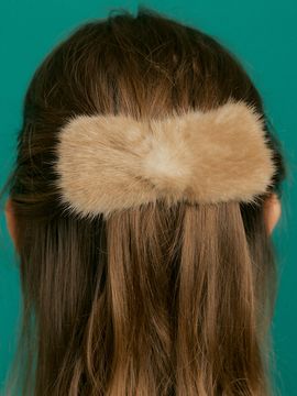 XPIER Fur Ribbon Hairpin (3 Colors)