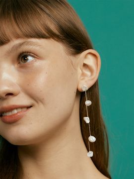 XPIER Natural Pearl Drop Earrings
