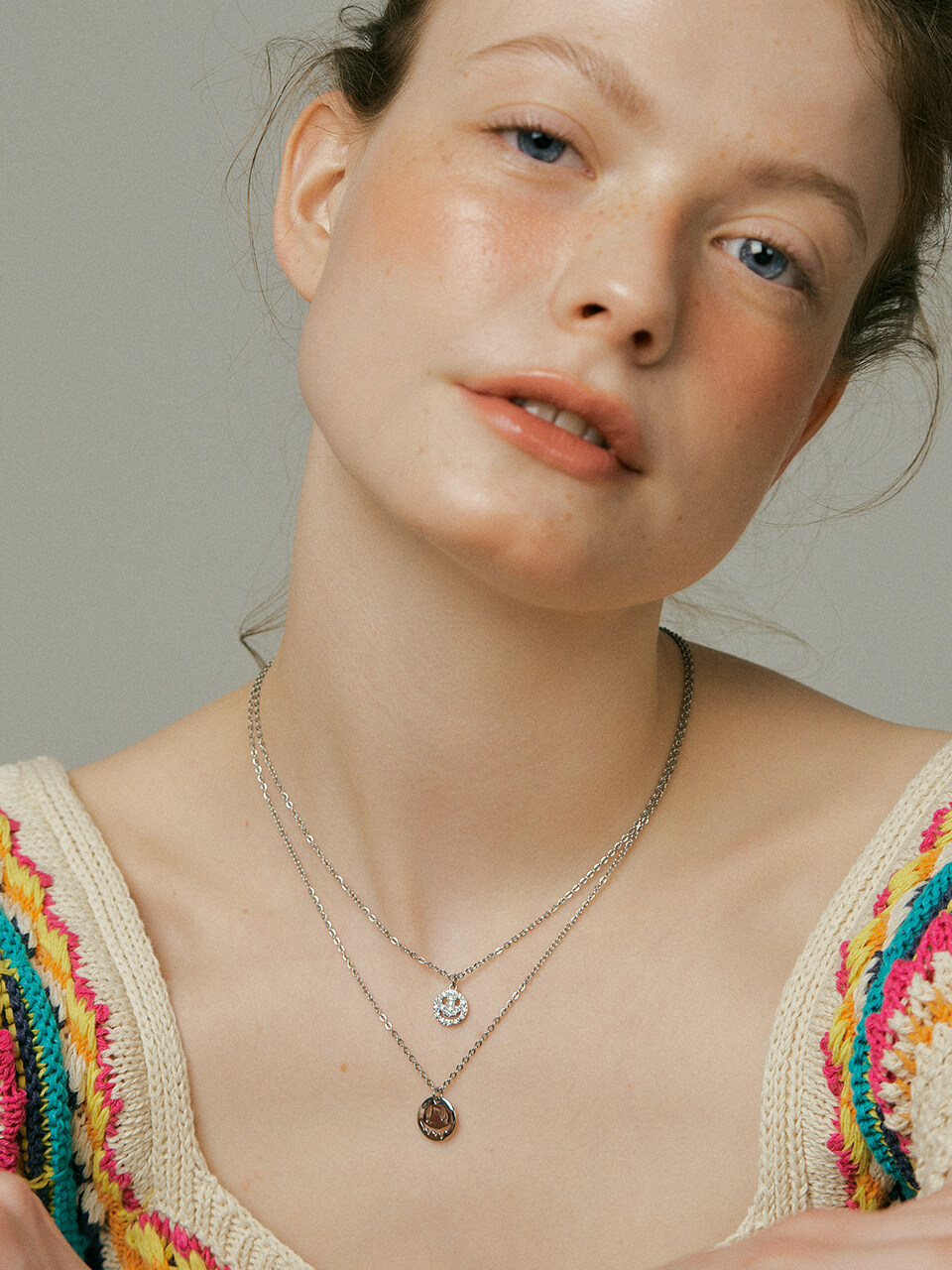 XPIER Neo Smile Necklace (2 Style)_Silver