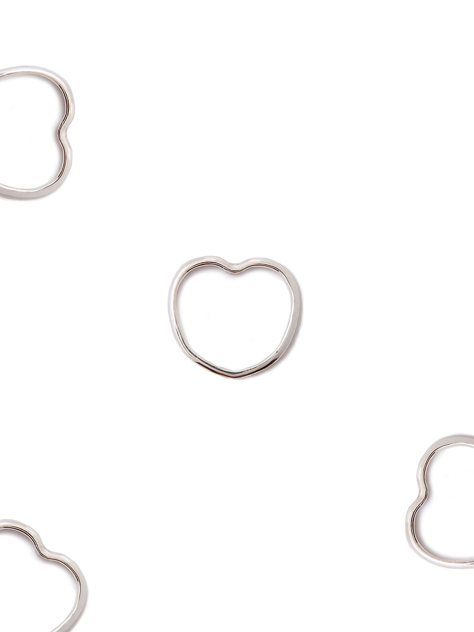 XPIER Thin Heart Silver925 Ring