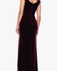 Xscape Evenings Xscape Evenings Asymmetric Neck Cap Sleeve Stretch Velvet Gown - 2