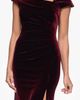 Xscape Evenings Xscape Evenings Asymmetric Neck Cap Sleeve Stretch Velvet Gown - 4