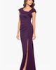 Xscape Evenings Xscape Evenings Asymmetric Neck Scuba Knit Trumpet Gown - 3