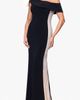 Xscape Evenings Xscape Evenings Crystal Mesh Detail One-Shoulder Sheath Detail - 3