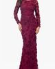 Xscape Evenings Xscape Evenings Embroidered Floral Long Sleeve Gown - 1