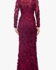 Xscape Evenings Xscape Evenings Embroidered Floral Long Sleeve Gown - 2