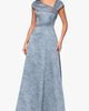 Xscape Evenings Xscape Evenings Floral Brocade Asymmetric Neck Gown - 1