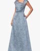 Xscape Evenings Xscape Evenings Floral Brocade Asymmetric Neck Gown - 3