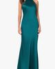 Xscape Evenings Xscape Evenings Halter Neck Satin Sheath Gown - 1