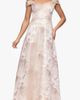 Xscape Evenings Xscape Evenings Jacquard Metallic Off the Shoulder Ballgown - 1