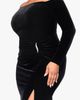 Xscape Evenings Xscape Evenings Off the Shoulder Long Sleeve Stretch Velvet Mermaid Gown - 4