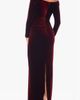 Xscape Evenings Xscape Evenings Off the Shoulder Long Sleeve Velvet Gown - 2