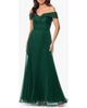 Xscape Evenings Xscape Evenings Off the Shoulder Pleated Organza Gown - 1