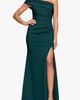 Xscape Evenings Xscape Evenings One-Shoulder Knit Gown - 1