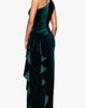Xscape Evenings Xscape Evenings One-Shoulder Ruffle Stretch Velvet Gown - 2