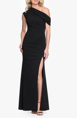 Xscape Evenings Xscape Evenings One-Shoulder Scuba Crepe Gown
