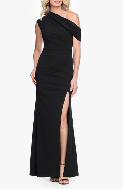 Xscape Evenings Xscape Evenings One-Shoulder Scuba Crepe Gown