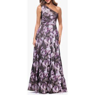 Xscape Evenings Xscape Evenings Pleated One-Shoulder Ballgown