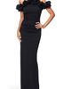 Xscape Evenings Xscape Evenings Ruffle Detail Crepw Body-Con Gown - 1