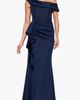 Xscape Evenings Xscape Evenings Ruffle One-Shoulder Scuba Knit Gown - 1