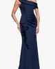 Xscape Evenings Xscape Evenings Ruffle One-Shoulder Scuba Knit Gown - 3
