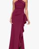 Xscape Evenings Xscape Evenings Ruffle Scuba Knit Gown - 1