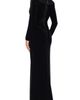 Xscape Evenings Xscape Evenings Satin Trim Velvet Column Gown - 2