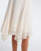Xu Zhi Xu Zhi Asymmetric lace-trimmed midi skirt - 4