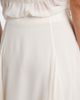 Xu Zhi Xu Zhi Asymmetric lace-trimmed midi skirt - 5