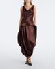 Xu Zhi Xu Zhi Asymmetric silk satin midi dress - 2