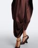 Xu Zhi Xu Zhi Asymmetric silk satin midi dress - 4