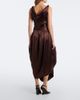 Xu Zhi Xu Zhi Asymmetric silk satin midi dress - 6