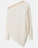 Xu Zhi Xu Zhi Beaded asymmetric linen-blend top - 1